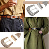 Antique Western Cowboy Belt Buckle Set (2 Pack)
