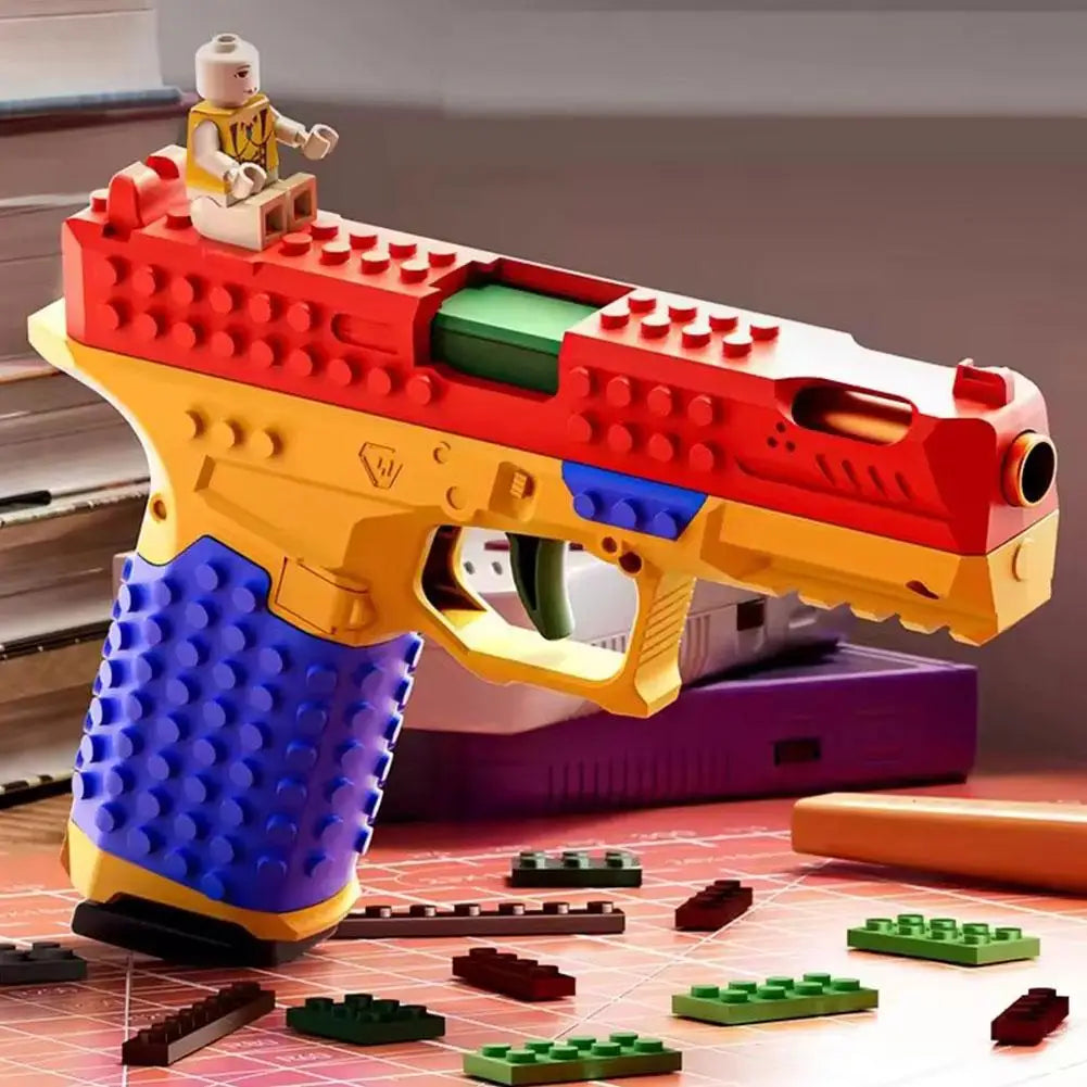 DIY Building Block Toy Gun with Soft Bullets