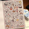 Portable Cartoon Sticker Book for DIY Journaling and Scrapbooking