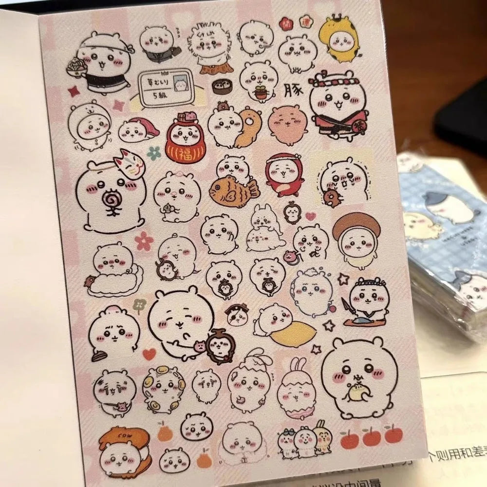 Portable Cartoon Sticker Book for DIY Journaling and Scrapbooking