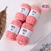 Soft Milk Cotton Yarn Value Pack - 4 Balls for Knitting & Crochet
