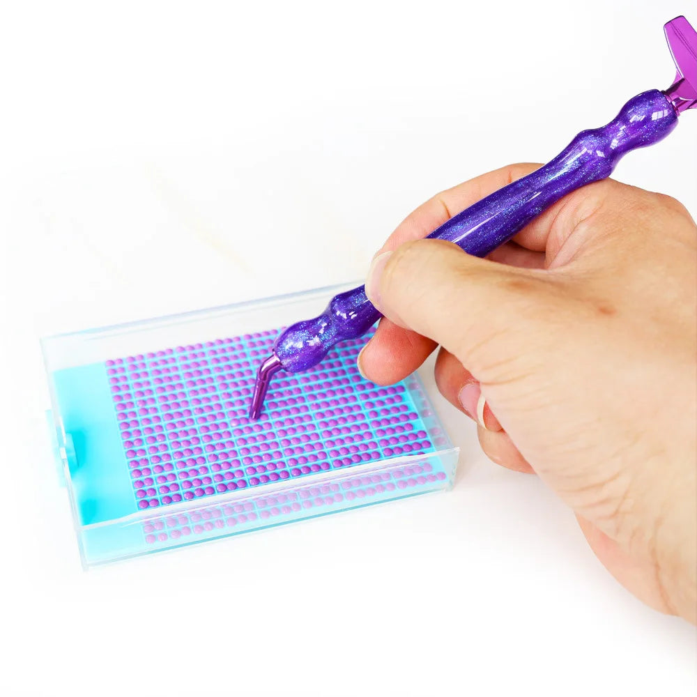 5D Diamond Painting Pen Tool Set with Interchangeable Tips and Wax