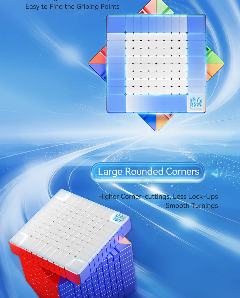 Stickerless Speed Cube Set – 3x3, 4x4, and 5x5 Puzzle Cubes