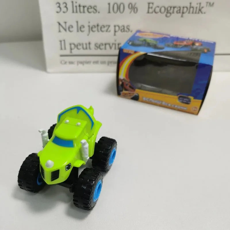 Flame Racing Monster Truck Toy Car – Friction-Powered Die-Cast Vehicle