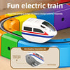 Magnetic Building Block Train Set with Electric Track
