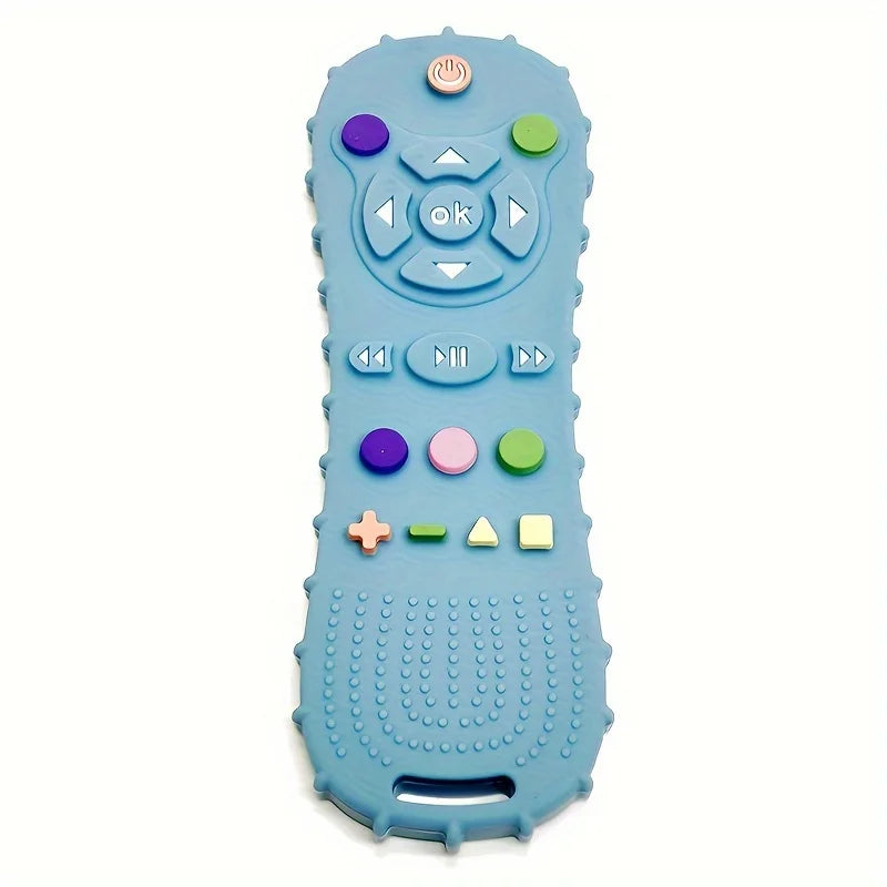 Baby Silicone Teether Toy Shaped Like a Remote Control