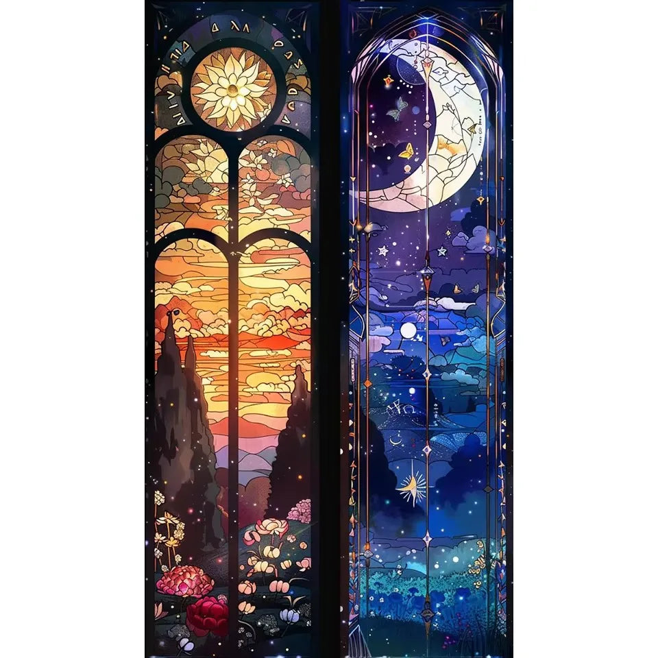 5D Diamond Painting Kit – Sun & Moon Landscape Art