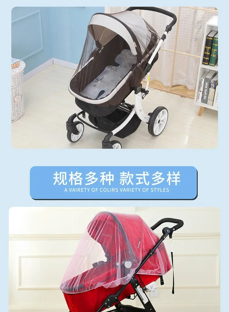 Universal Mosquito Net Cover for Baby Stroller and Crib