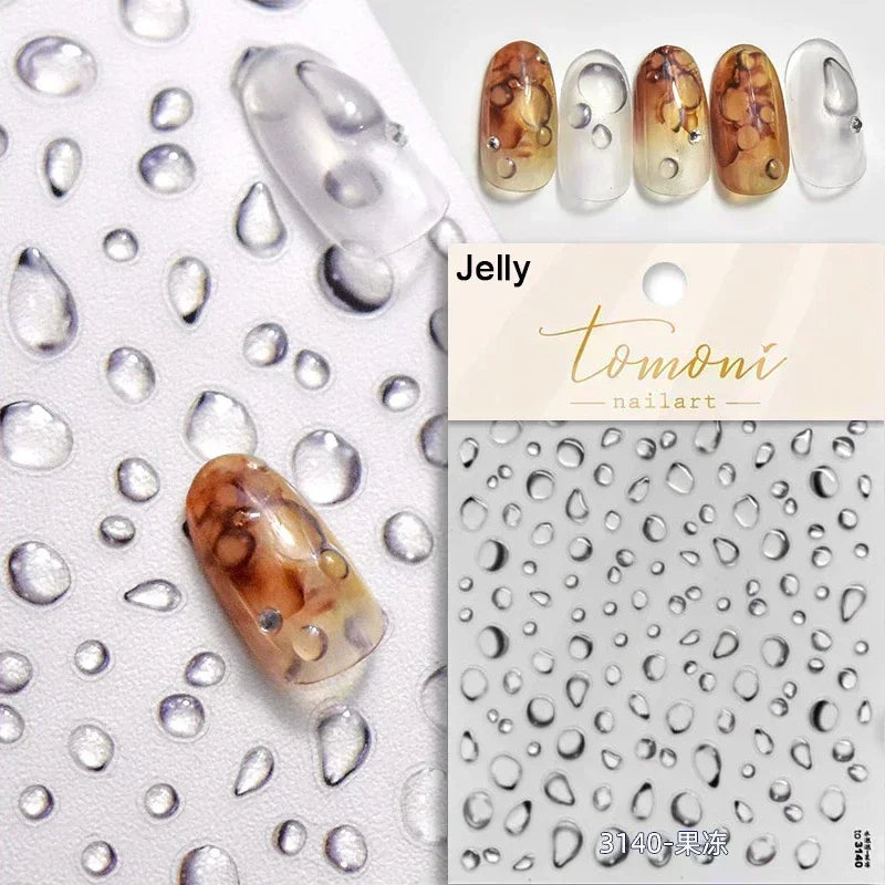 Ocean-Inspired Nail Art Sticker Set