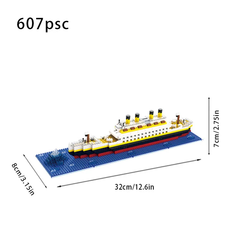 Titanic Cruise Ship Micro Building Blocks Set