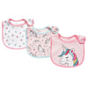 Soft Cotton Baby Bibs (3-Pack) with Cartoon Prints