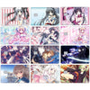 A collection of anime girl credit card skin stickers featuring various characters in different poses and outfits.