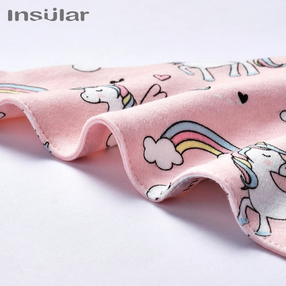 Soft Cotton Baby Bibs (3-Pack) with Cartoon Prints