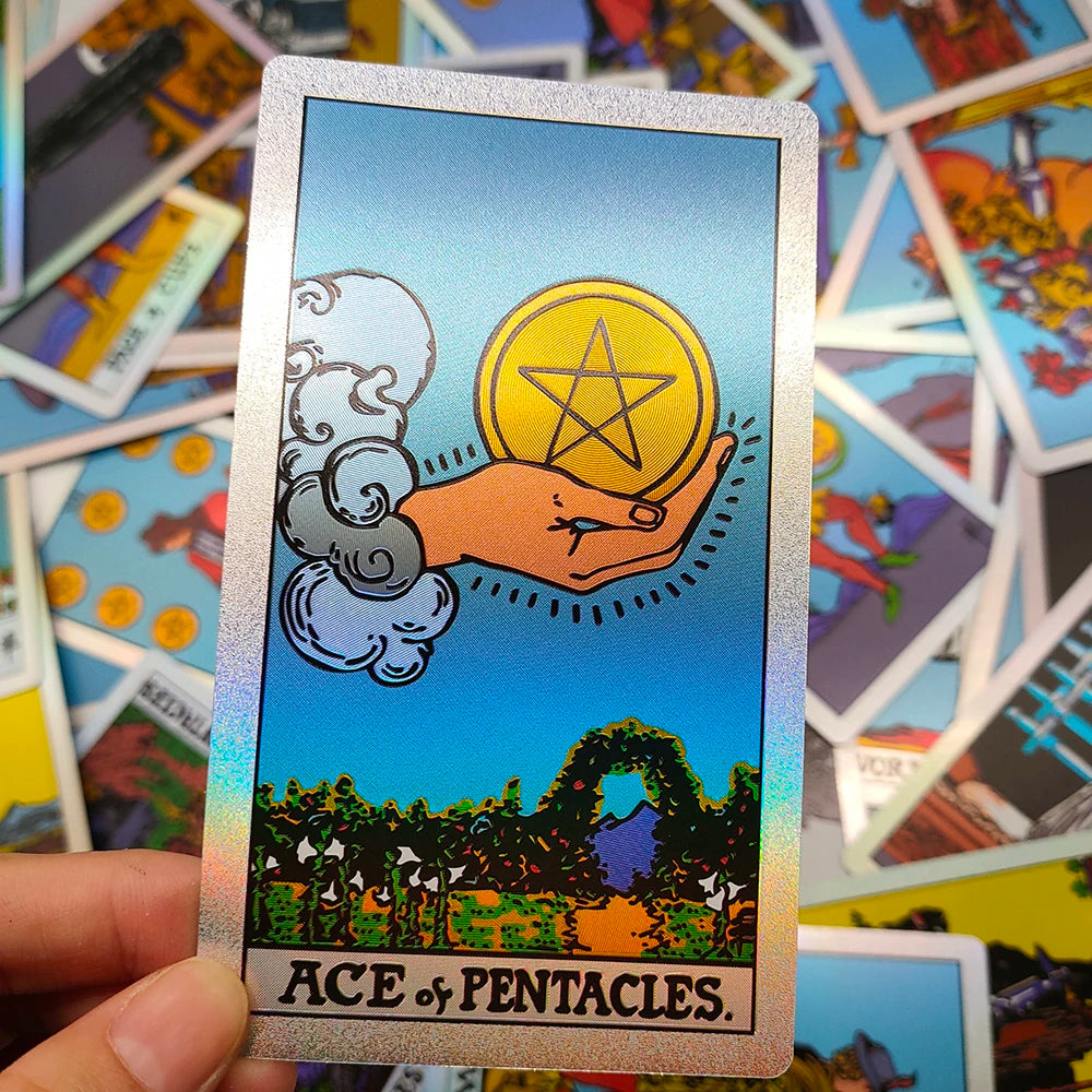Gold Foil Rider Waite Tarot Deck