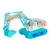 Transparent Gear Excavator Toy with LED Lights & Music