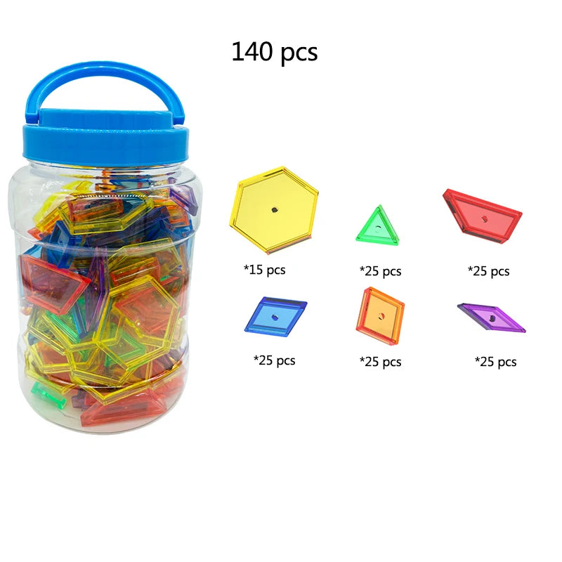 Montessori Light Table Sorting Blocks for Sensory Learning