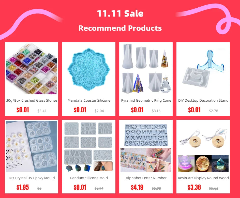 Striped Storage Box Silicone Mold for Resin Jewelry Making