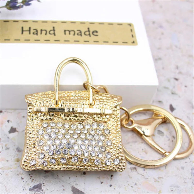 Crystal Rhinestone Handbag Keychain