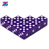 12mm Acrylic Dice Set – Standard White Numbered Dice