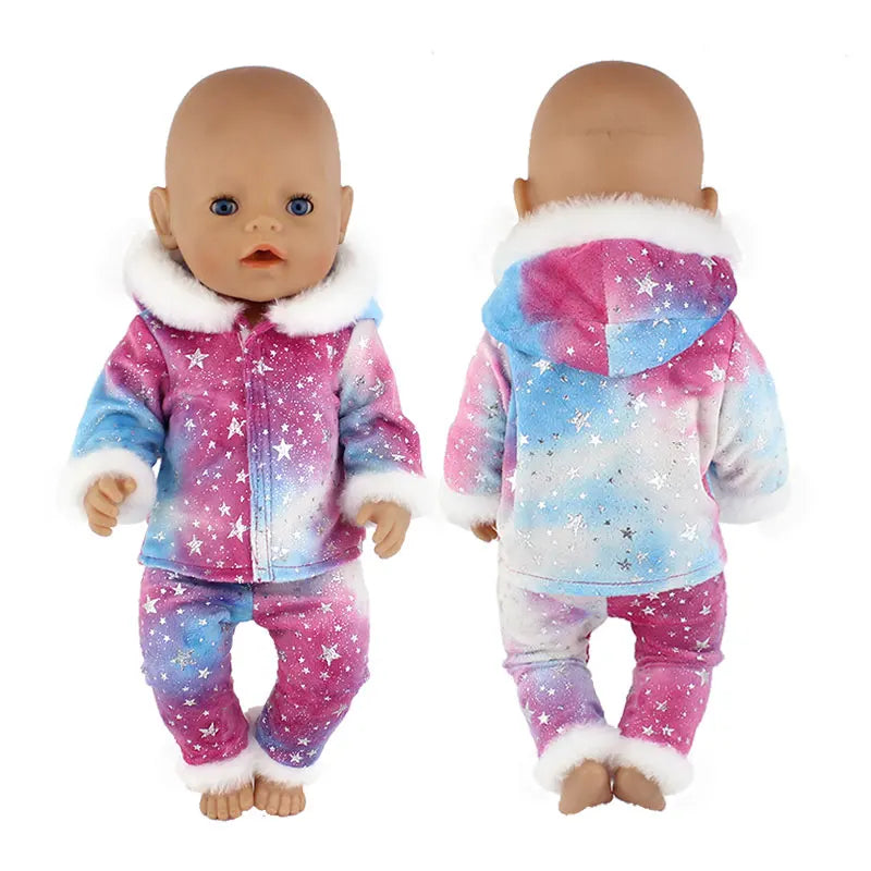 Cute 2-Piece Romper Outfit for 17-Inch Reborn Baby Dolls