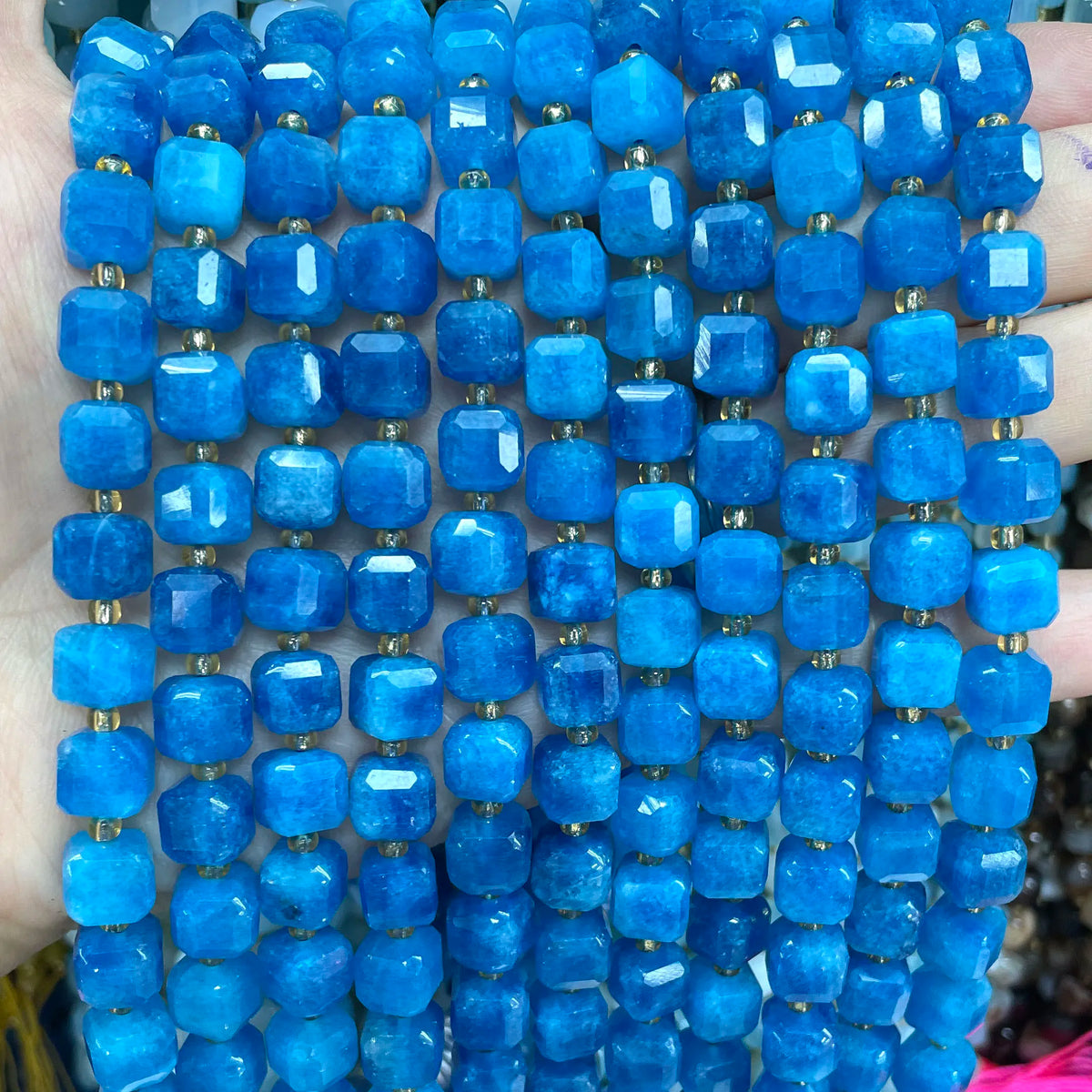 Natural Stone Faceted Beads for Jewelry Making