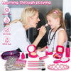 Pretend Play Makeup Kit for Kids with Princess Purse