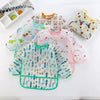 Waterproof Long-Sleeve Baby Bib with Art Smock Design