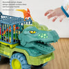 Dinosaur Transport Truck Carrier Playset with Tyrannosaurus Rex