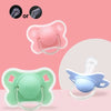 Silicone Baby Pacifier with Flower Design and Protective Cover