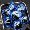 Liquid Core Polyhedral Dice Set for RPG Games