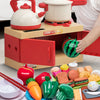 Kids Pretend Play Kitchen Set with Pots and Accessories