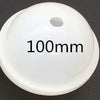 A white silicone mold with the measurement 100mm printed on it.