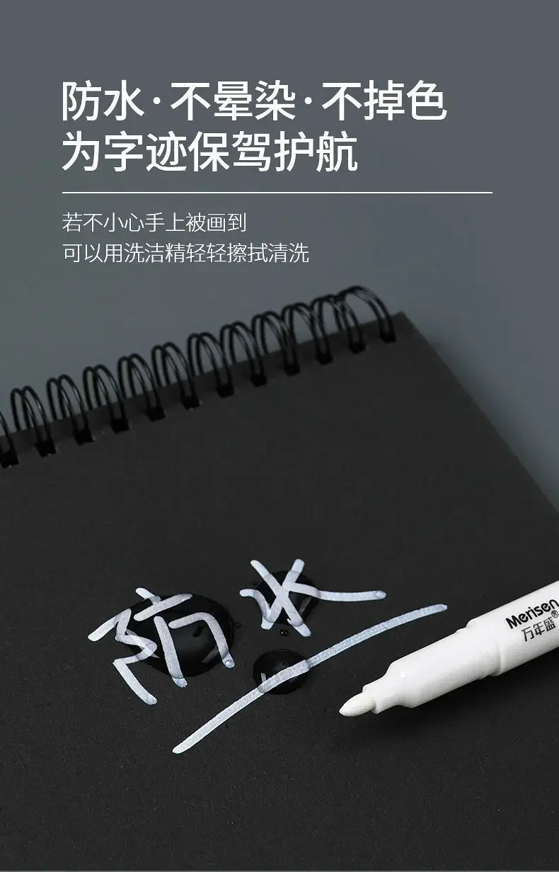White Oily Marker Pens for DIY Art & Craft Projects
