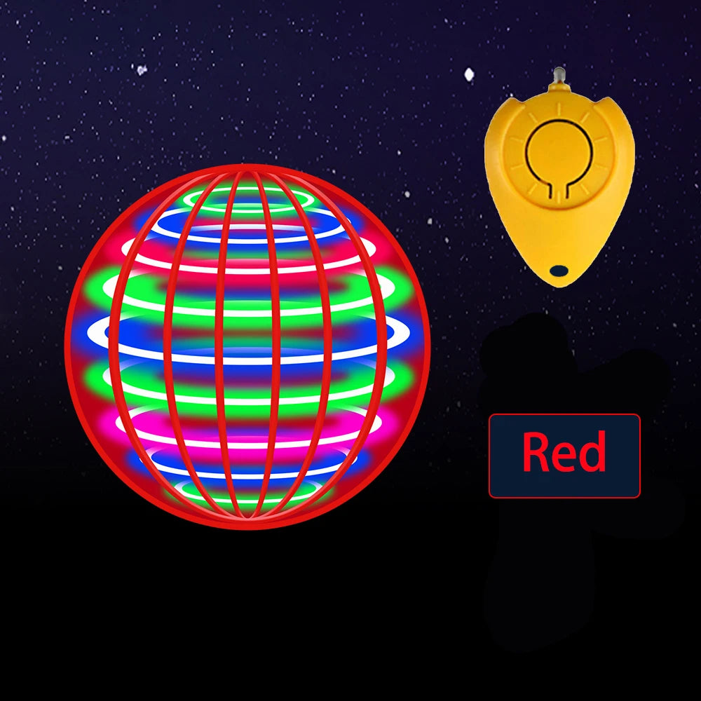 LED Flying Spinner with Remote Control – 360° Stunt Toy for Kids