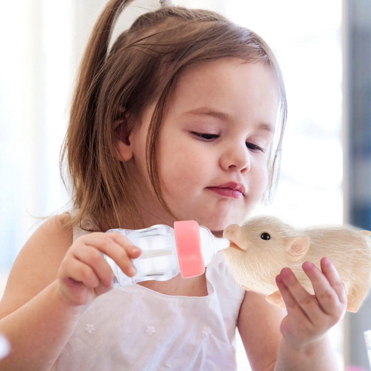 Realistic Soft Silicone Piglet Plush Toy