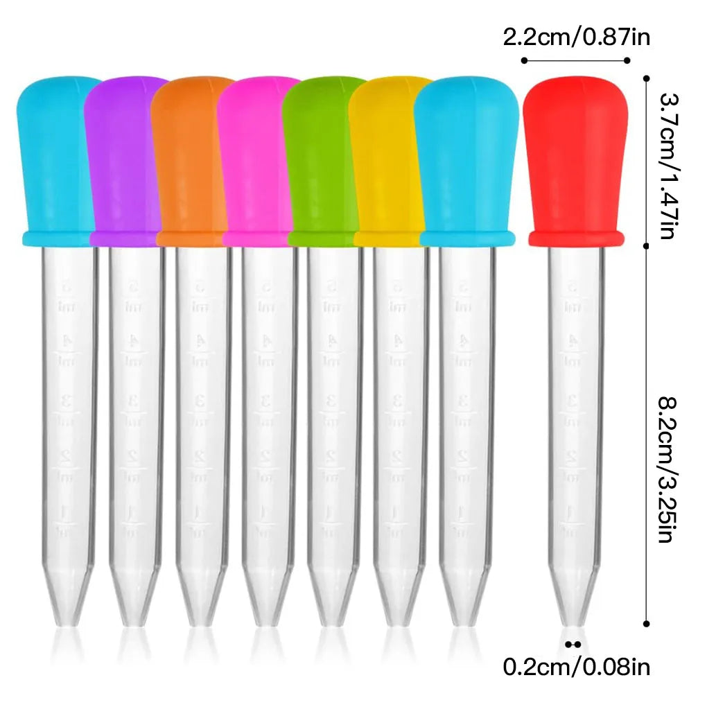 5ml Silicone Pipette Droppers for Liquid Transfer (Set of 5)