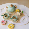 Wooden Pretend Play Tea Set for Kids