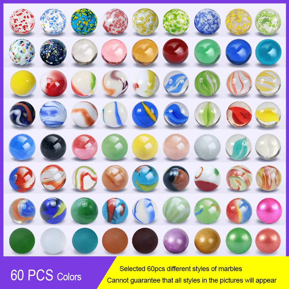 Colorful Glass Marbles for Play, Decor & Craft Projects