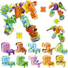 Number Dinosaur Robot Transformers Toy Set