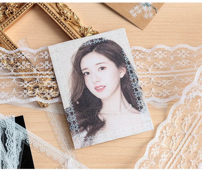 Lace Design Decorative Stickers for Journaling & Scrapbooking