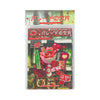 A package of a retro Japanese style sticker book set featuring various designs and illustrations.