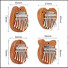 Mini 8-Key Kalimba Thumb Piano with Lanyard – Cute Totoro Design