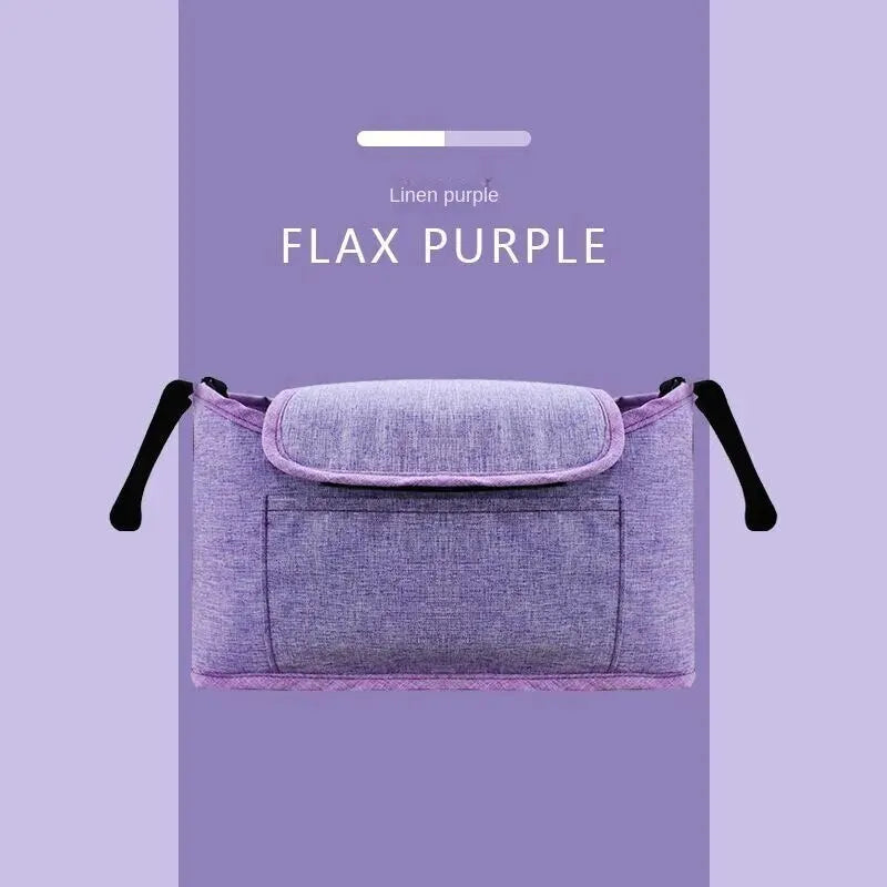 Large-Capacity Stroller Organizer Bag with Cup Holders