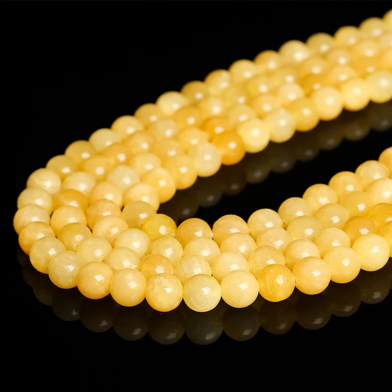 Natural Jade Round Beads for Jewelry Making