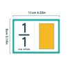 Graphical Fraction Flashcards for Kids | Visual Math Learning Cards