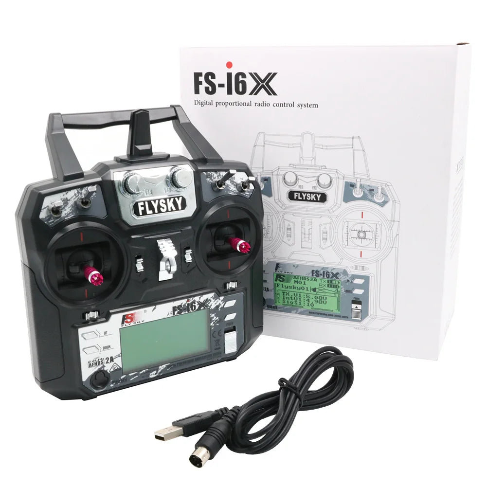 FlySky FS-i6X 10-Channel 2.4GHz RC Transmitter with Receiver