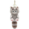 Adorable Plush Keychain Set – Raccoon, Shark & Cat