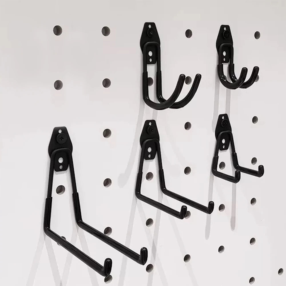 Heavy Duty Steel Wall Mount Hooks for Garage & Garden Organization