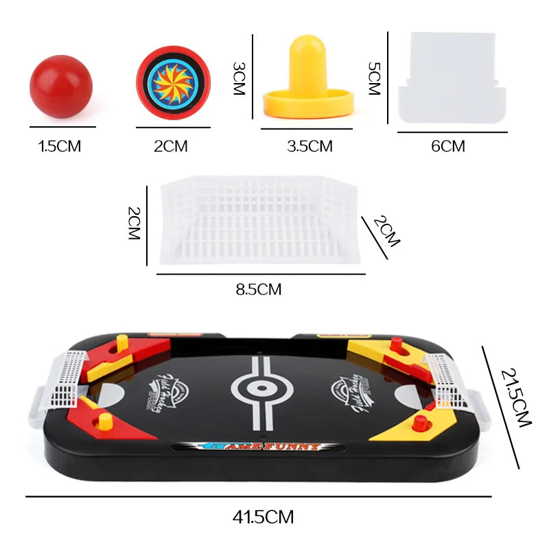 2-in-1 Desktop Air Hockey & Ice Hockey Game Set