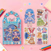 3D Magnetic Dress-Up Doll Set with Stand & Mix-and-Match Outfits